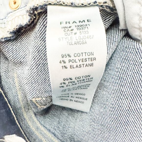 Frame Le Garcon Tularosa Straight Leg Denim Jeans Zip Fly Size 29 - Picture 7 of 9
